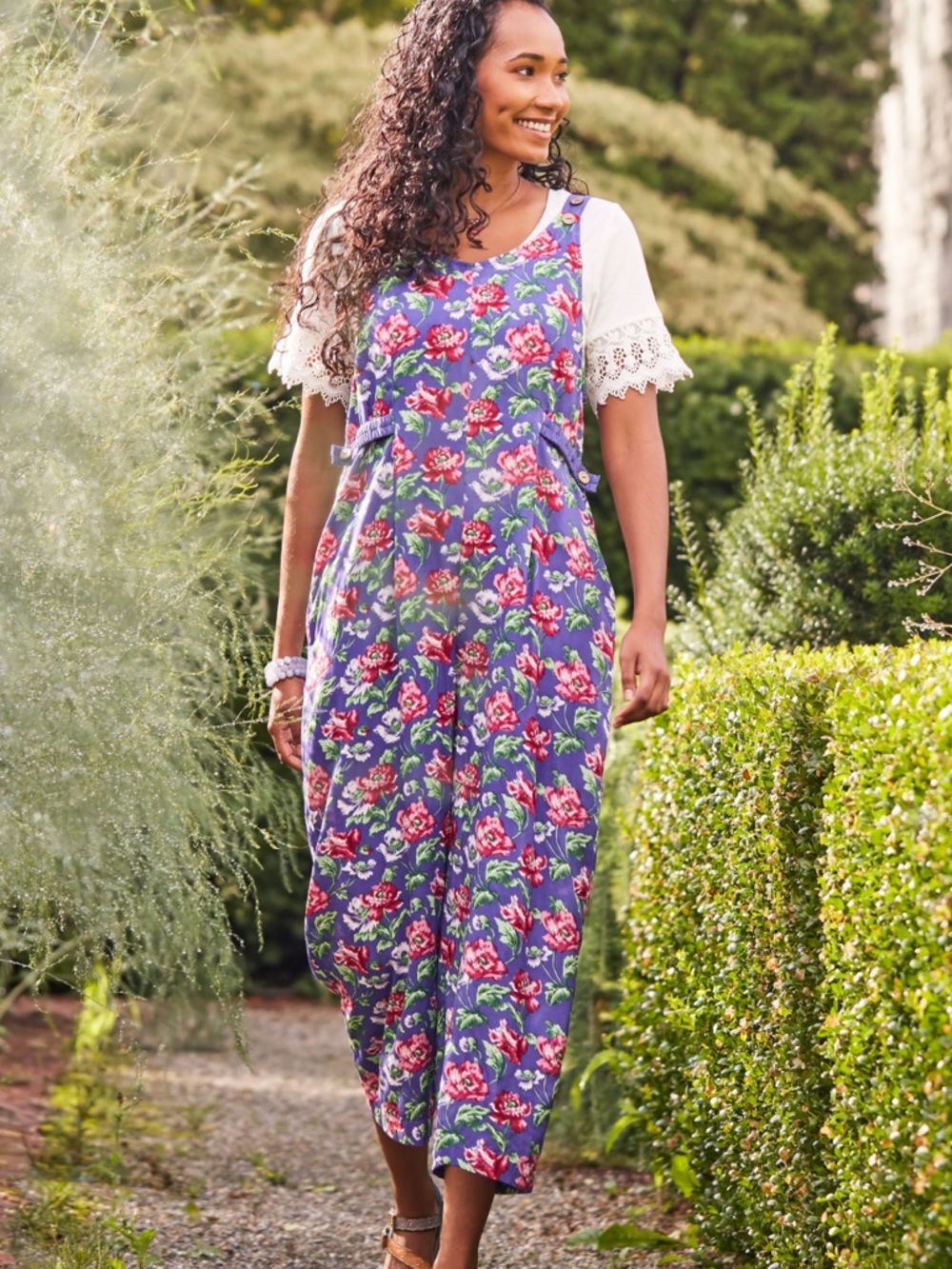 April Cornell Mini Peony Jumpsuit